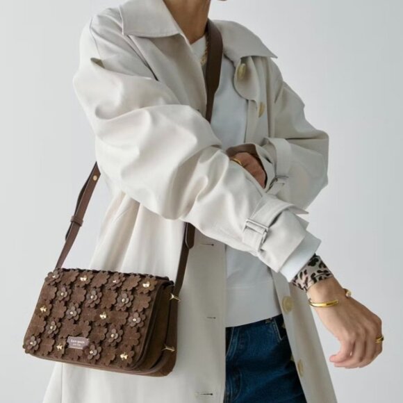 Kate Spade New York Liv Floral Embellished Crossbody Bag - Picture 3 of 12